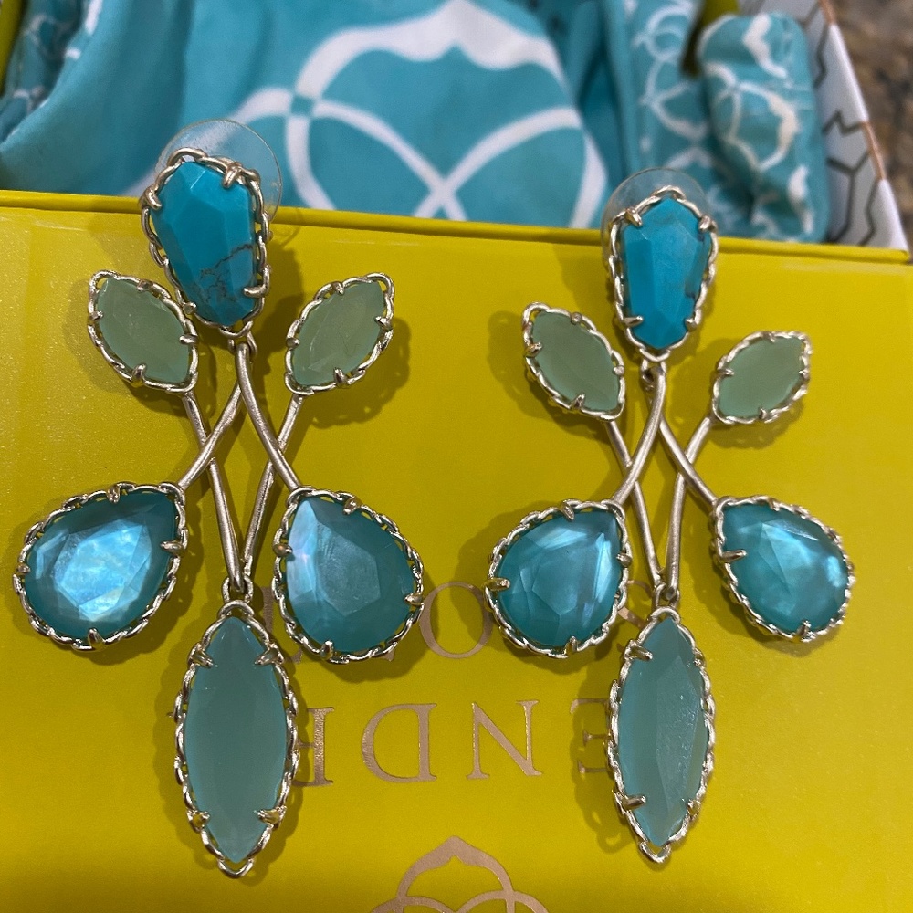 Kendra Scott turquoise earrings